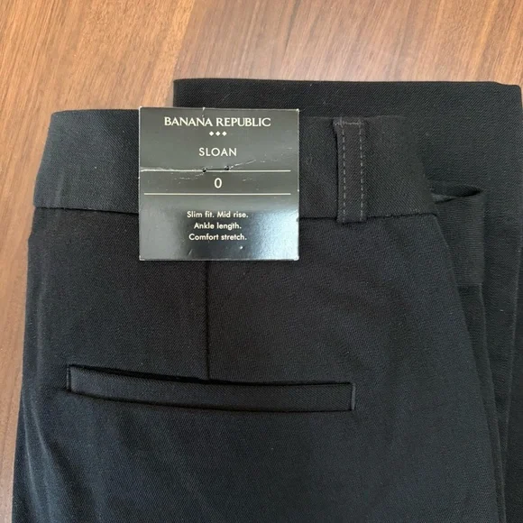 NWT Banana Republic Black Sloan Slim High-Rise Ankle Pant - Picture 10 of 10
